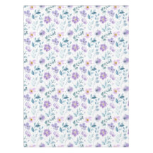Lila Grüne Aquarell-Wildblume