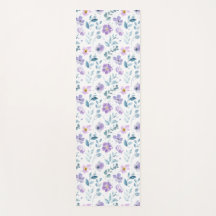 Lila Grüne Aquarell-Wildblume