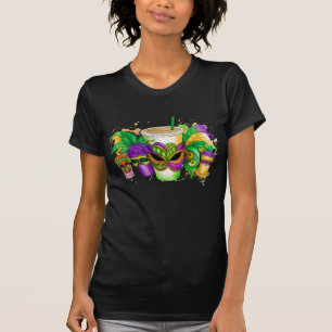 LILA GRÜNE GOLD MARDI GRAS GETRÄNKE T-Shirt