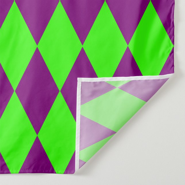 Lila Grüne Harlekin Karomuster Design  Stoff (Von Creator hochgeladen)