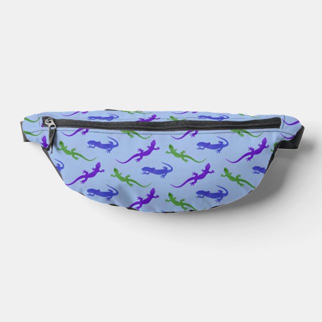Lila, grüne und blaue Salamander Bauchtasche (Ablage )