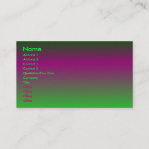 Lila - Grüne Visitenkarte