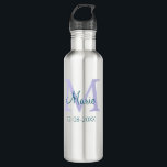 lila grünes Datum Edelstahlflasche<br><div class="desc">schönes Design</div>
