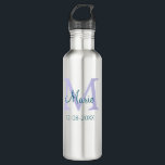 lila grünes Datum Edelstahlflasche<br><div class="desc">schönes Design</div>
