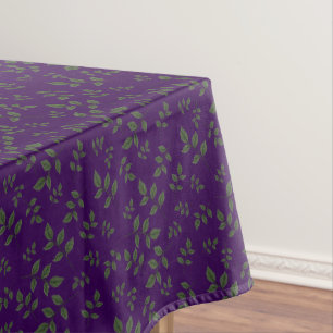 Lila grünes Muster verlasst elegant stilvoll Tischdecke