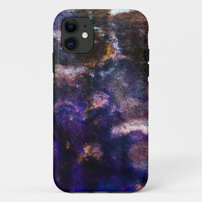 Lila Grunge Case-Mate iPhone Hülle (Rückseite)