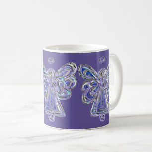 Lila Guardian Angel Art Custom Coffee Tasse Cups