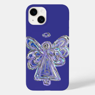 Lila Guardian Angel Art Custom iPhone Case