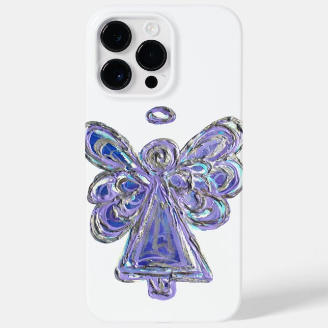 Lila Guardian Angel Art Custom iPhone Case (Rückseite)