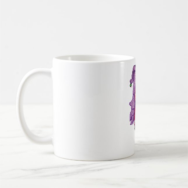 Lila Haarmädchen Kaffeetasse (Links)