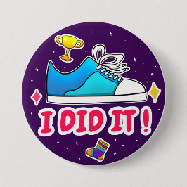 Lila habe ich es 3 Zoll Abzeichen gemacht Button