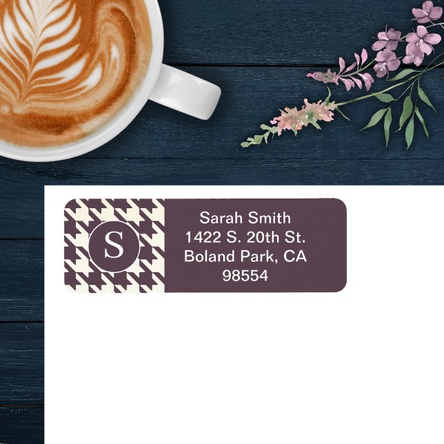 Lila Hahnentrittmuster und Weiß (Von Creator hochgeladen)