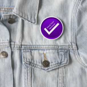 Lila-Häkchen-Symbol Button