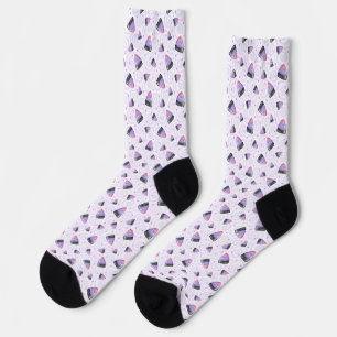 Lila Halloween-Mais Socken