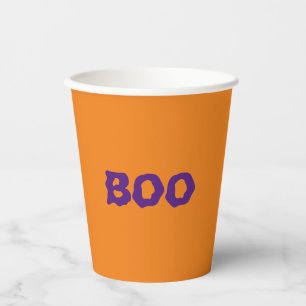 Lila Halloween Pappbecher