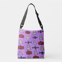 Lila Halloween-Spaß Tragetaschen Mit Langen Trägern