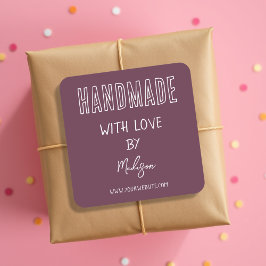 Lila | Handgefertigt mit Aufkleber auf der Liebe