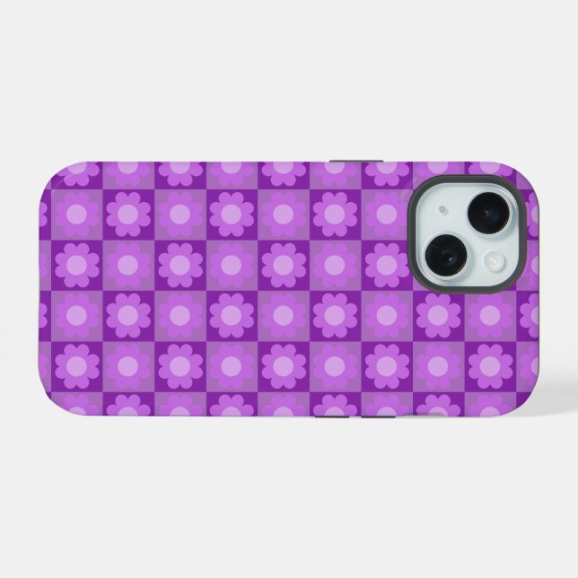 Lila Handyhülle iPhone 15 Hülle (Rückseite (Horizontal))