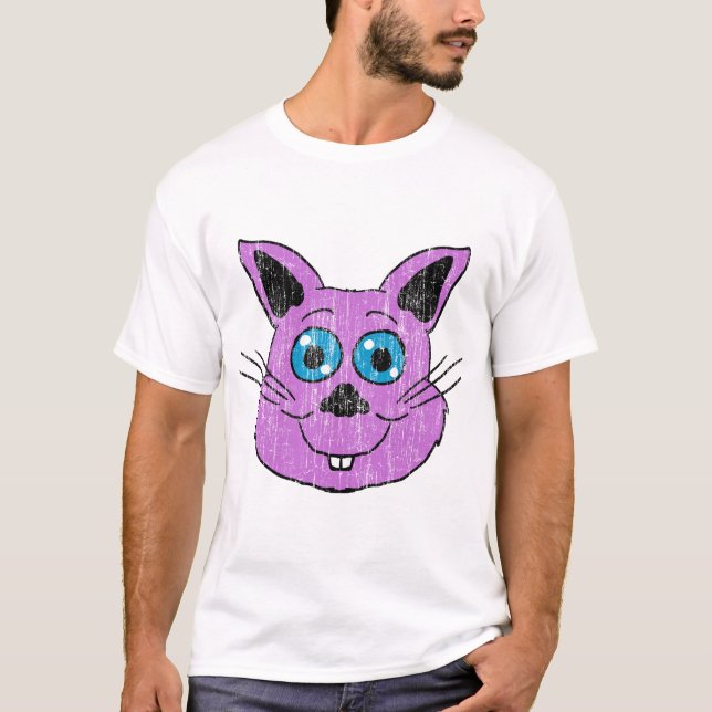 Lila Hasenkopf T-Shirt (Vorderseite)
