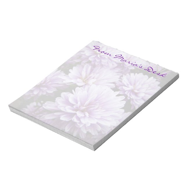 Lila Haze Chrysanthemas Notizblock (Rotiert)