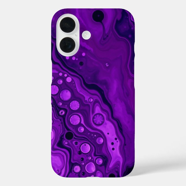 Lila Haze: Ein Farbschwung iPhone 16 Hülle (Rückseite)