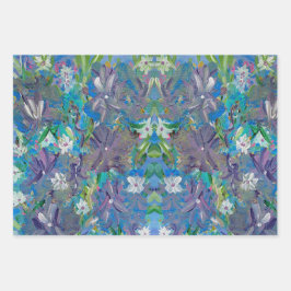 Lila Haze Floral Geschenkpapier