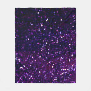 Lila Haze: Glitzer-Leuchten Hintergrund Fleecedecke