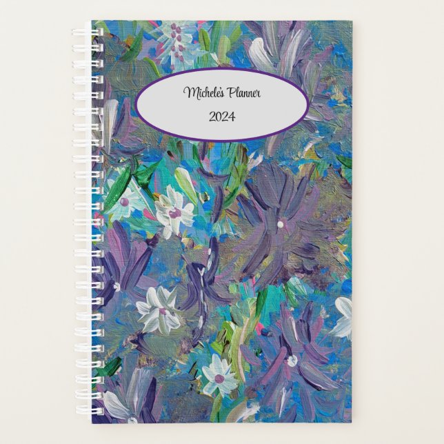 Lila Haze Individuelle Name Planer (Vorderseite)