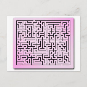Lila Haze Maze Postkarte