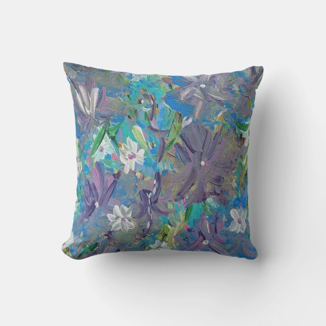 Lila Haze Outdoor Accent Pillow 16"x16" Kissen (Vorderseite)