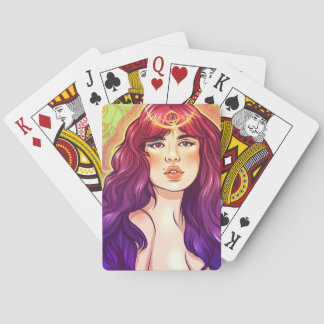 Lila Haze Queen Spielkarten