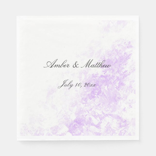 "Lila Haze" Serviette (Vorderseite)