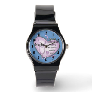 Lila Heart Air Force Nurwatch Armbanduhr