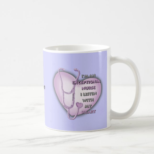 Lila Heart Ausnahmeschwester Kaffeetasse (Rechts)