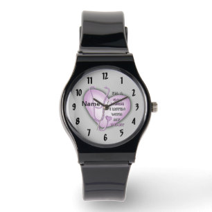 Lila Heart CNA Nurse Armbanduhr