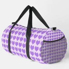 Lila Hearts Duffel Bag Duffle Bag