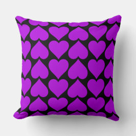 Lila Hearts Gone Wild Kissen