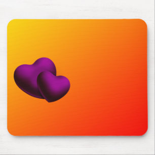 Lila Hearts Mousepad