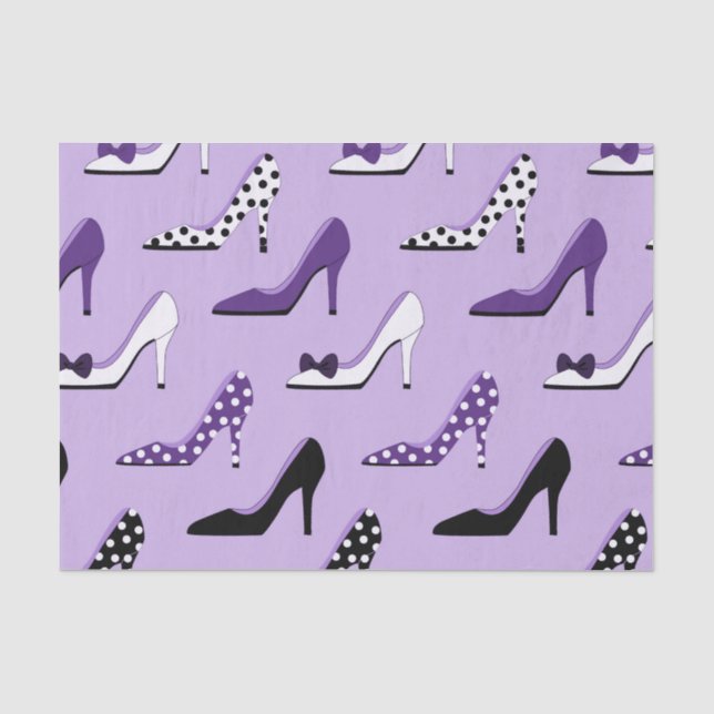 Lila Heels modern Seidenpapier (Vorderseite)
