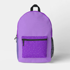 Lila, helle violette Farbe Bedruckter Rucksack