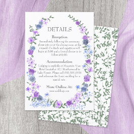 Lila helles blaues Rose Weinroute Mendrisiotto Begleitkarte