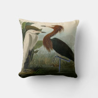 Lila Heron Audubon Bird Wildlife Painting