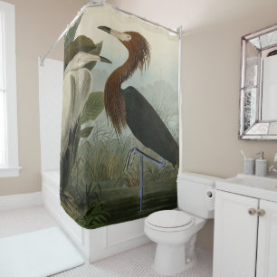 Lila Heron - von Audubons Birds of America Sho Duschvorhang