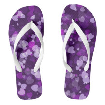 Lila Herz-Flip-Flops