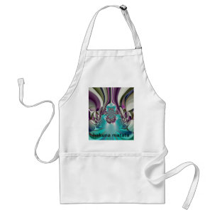 Lila Herz, grafisch floral, individualisieren Prod Schürze