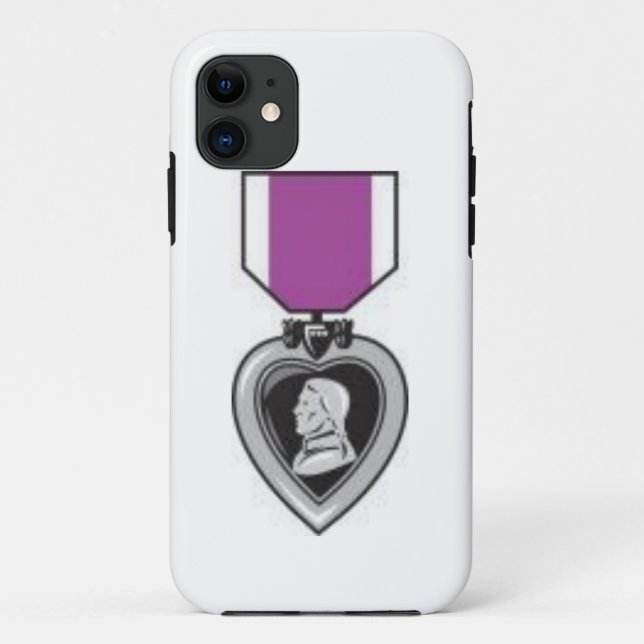 lila Herz iphone Kasten Case-Mate iPhone Hülle (Rückseite)