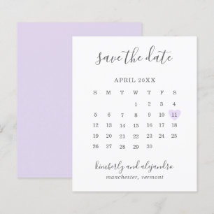 Lila-Herz-Kalender-Hochzeit im Budgetrahmen - Heir