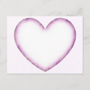 Lila Herz Postkarte – Minimalistisches Herz Design