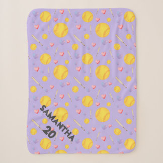 Lila Herz Sherpadecke