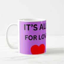lila Herz Tasse